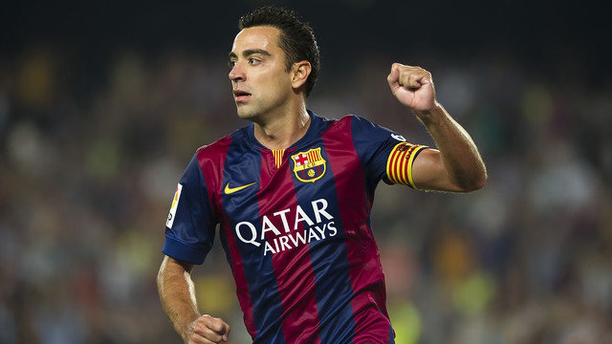 Xavi capitán del primer equipo del Barcelona. Xavi capitán del primer equipo del Barcelona.