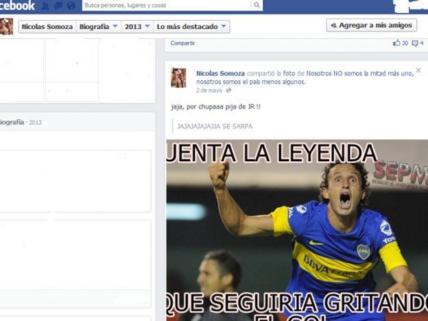 El mensaje de un Somoza que encendió la interna de Boca