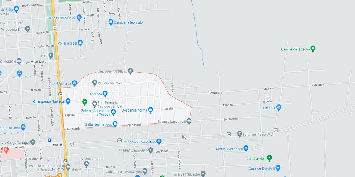 El hecho ocurrió en la localidad de San Silvestre, Tartagal, en la provincia de Salta.