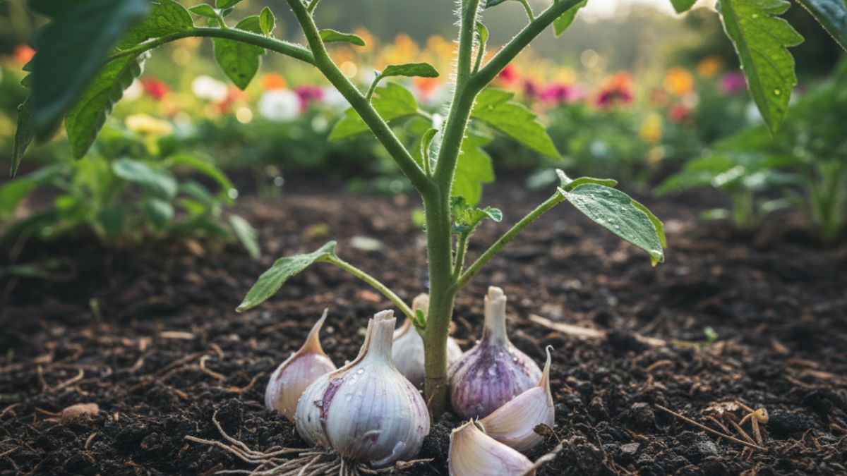 Pocos lo saben: qué significa y para qué sirve colocar dientes de ajo alrededor de las plantas del jardín