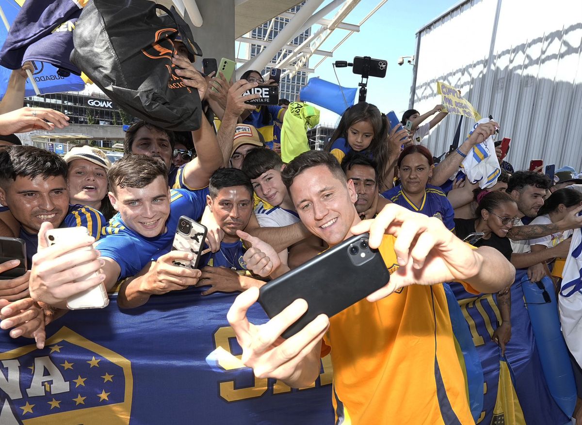 La gente de Boca en Santa Fe. La gente de Boca en Santa Fe.