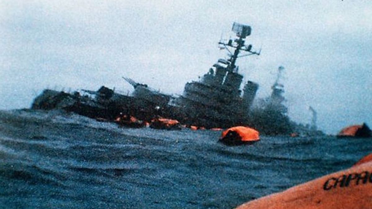 El ARA General Belgrano fue hundido por el submarino inglés HMS Conqueror.
