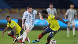 Argentina ganaba 2 a 0 pero Colombia se lo empató
