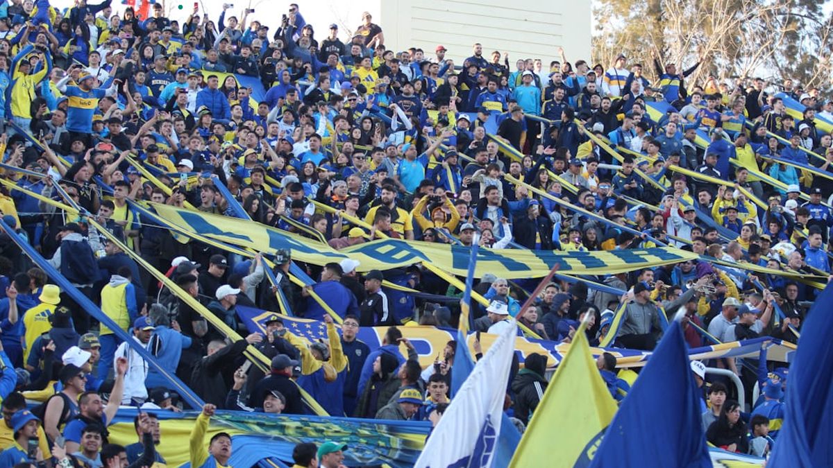 La hinchada de Boca en el Malvinas Argentinas