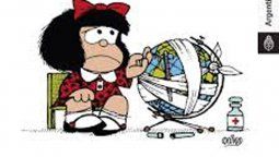 Quino se sumó con Mafalda a la campaña Cuidarte es Cuidarnos