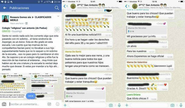 El viral más triste: madres festejan que sacaron del curso a un nene con Asperger