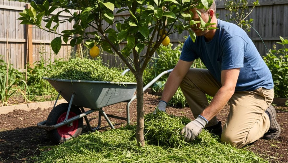 Diferentes elementos pueden aportar grandes beneficios en tu árbol limonero.  Diferentes elementos pueden aportar grandes beneficios en tu árbol limonero.