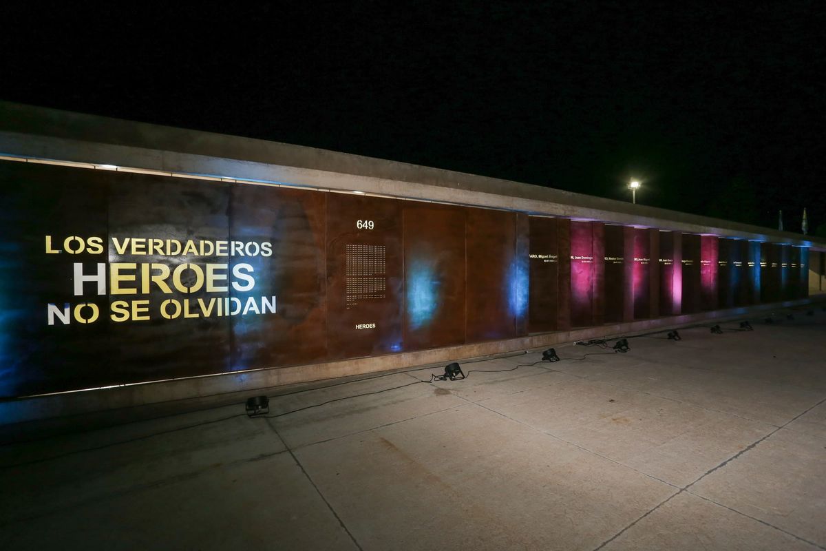 El Memorial que recuerda a los caídos en Malvinas. El Memorial que recuerda a los caídos en Malvinas.