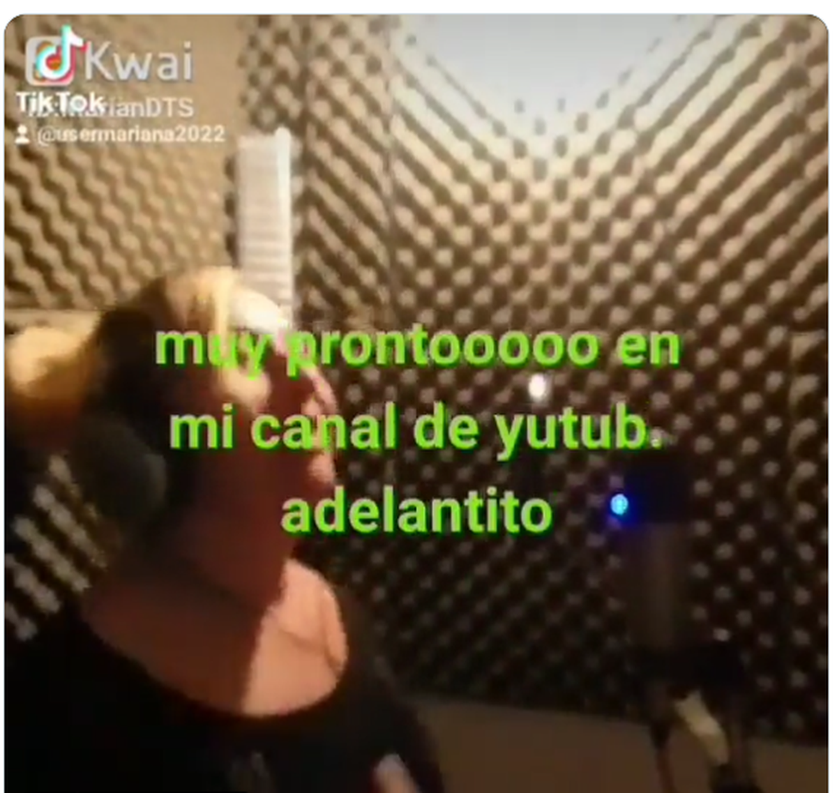 Mariana Alfonzo le contó a sus seguidores en su cuenta de Tik Tok que se lanzó a la música.