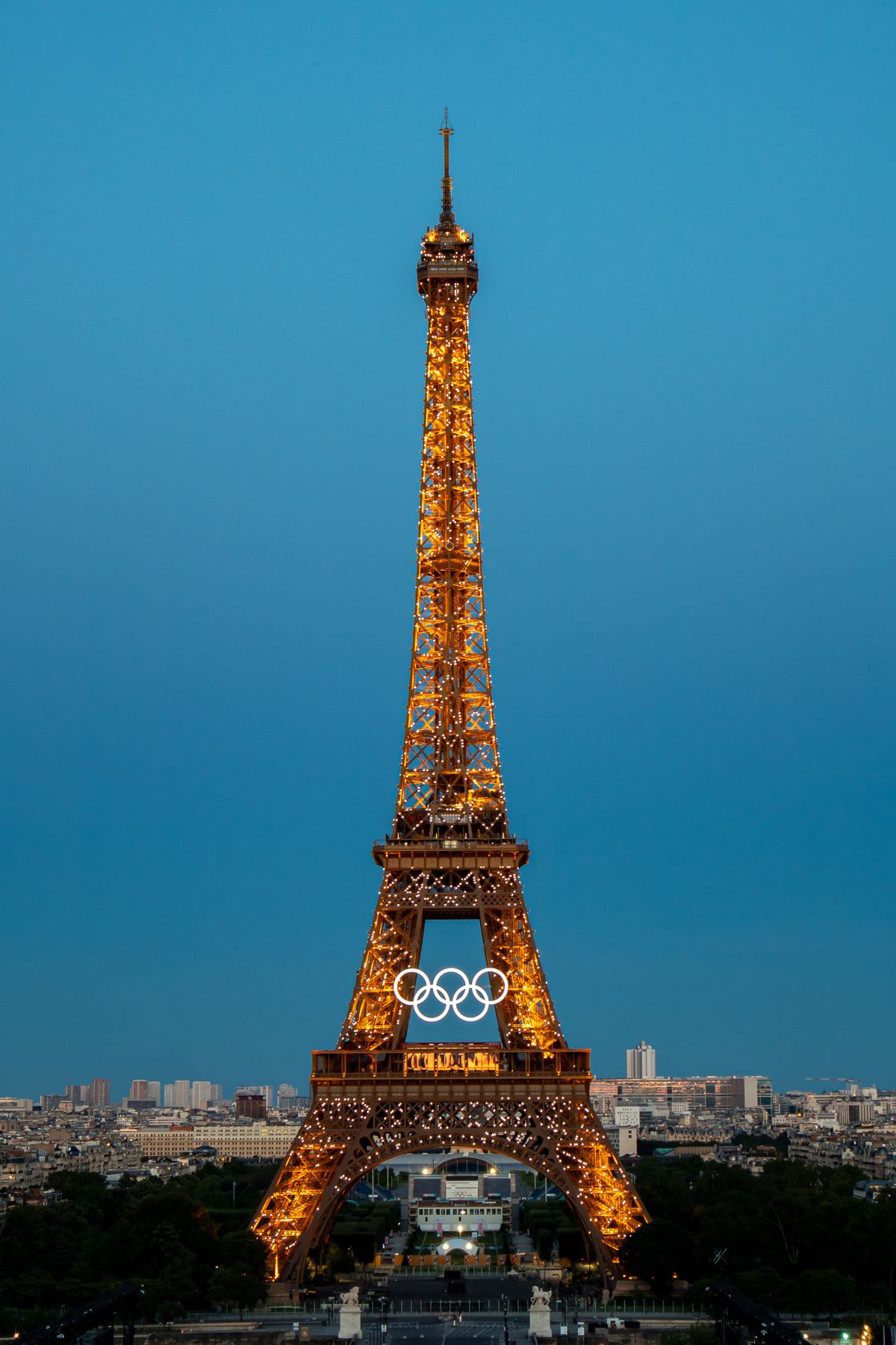 La Torre Eiffel espera la inauguración de los Juegos Olímpicos París 2024. La Torre Eiffel espera la inauguración de los Juegos Olímpicos París 2024.