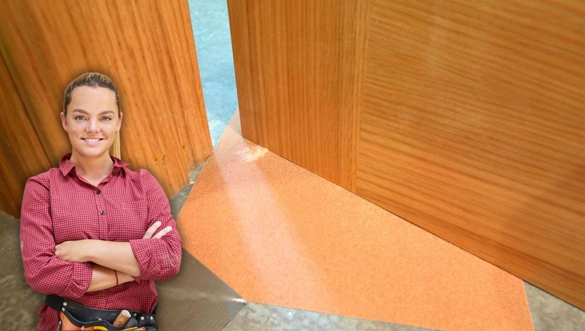 Arreglar una puerta que roza en el piso: truco casero facilísimo