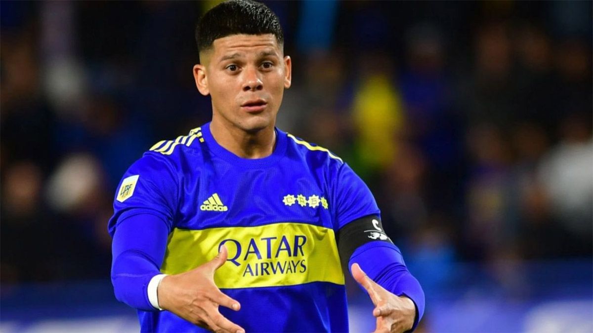 Marcos Rojo, ausente en el Trofeo de Campeones en Boca, dio la nota en las redes sociales.