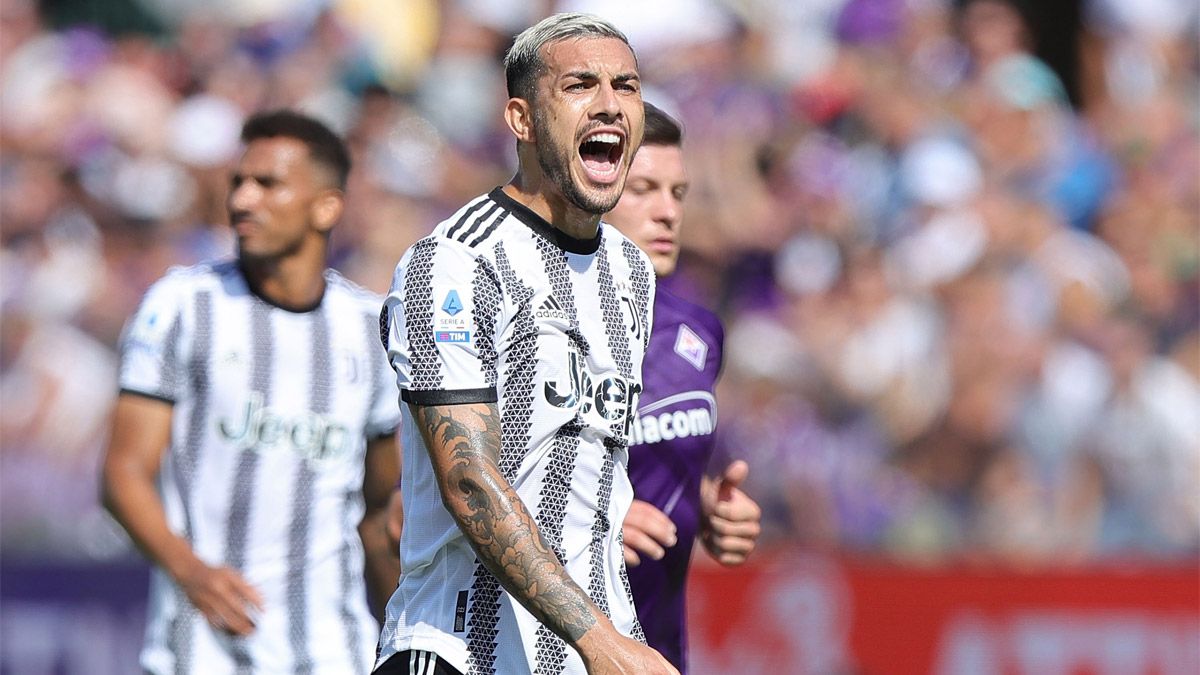 Leandro Paredes no tuvo mucha suerte en su primera aparición en la Juventus.