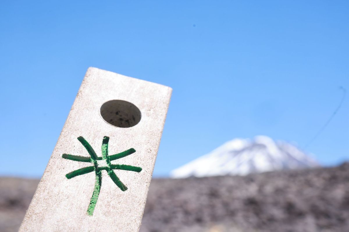 Una de las demarcaciones del Sendero de los Andes que estará listo para recibir turistas desde el próximo verano. Una de las demarcaciones del Sendero de los Andes que estará listo para recibir turistas desde el próximo verano.