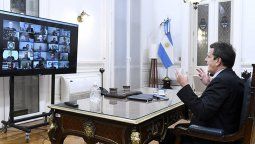 Massa pidió apoyo a los gobernadores para aprobar tres leyes económicas