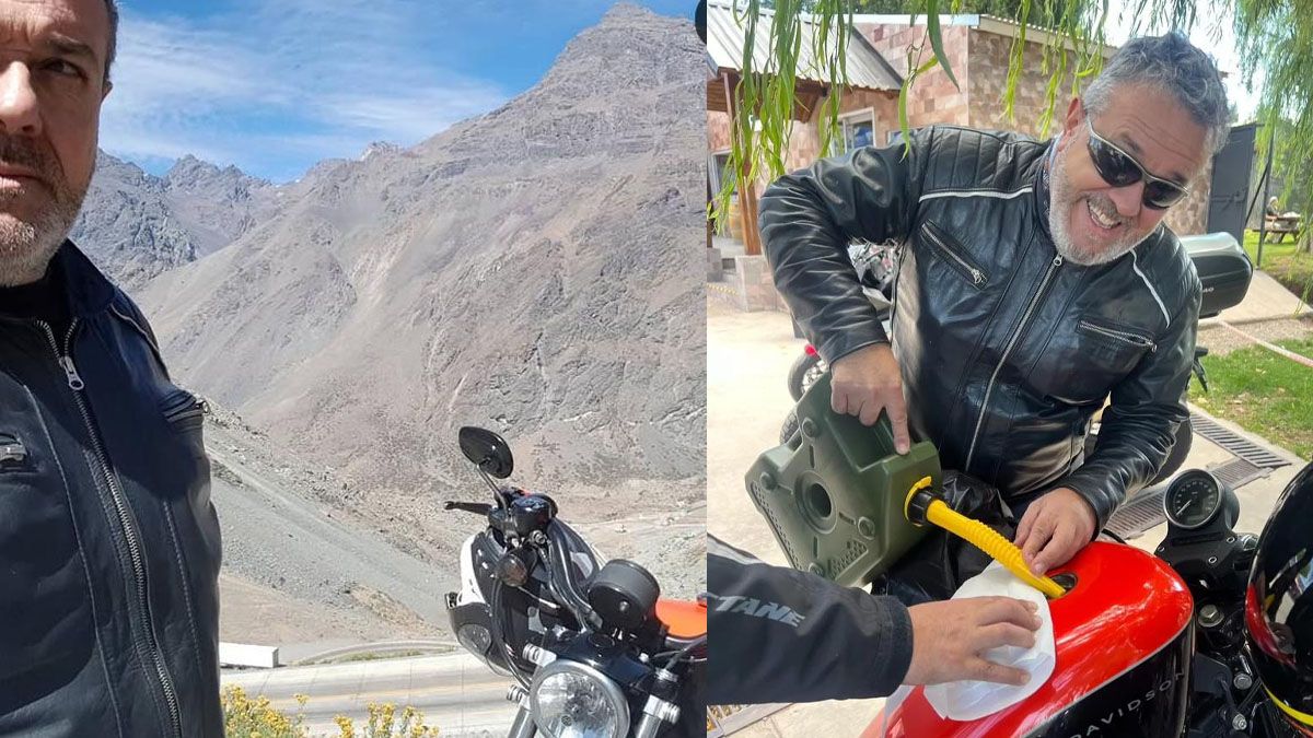 Renato Di Fabio, su moto y la montaña. Renato Di Fabio, su moto y la montaña.