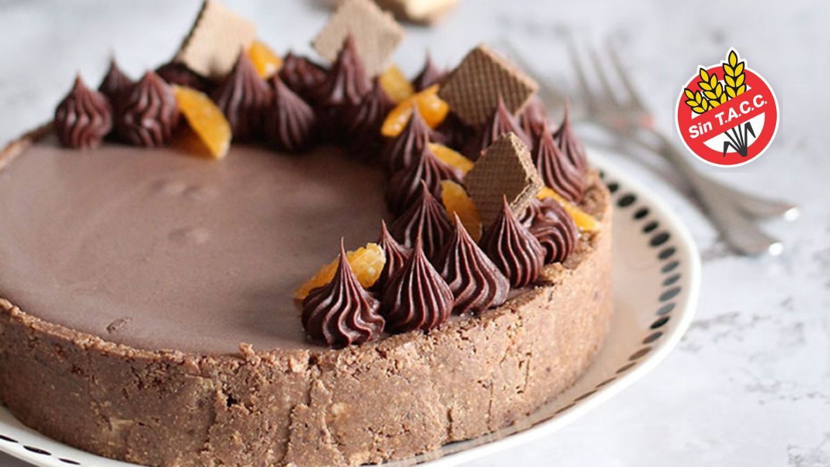 La receta de la tarteleta sin TACC de chocolate y naranja que es una verdadera tentación.