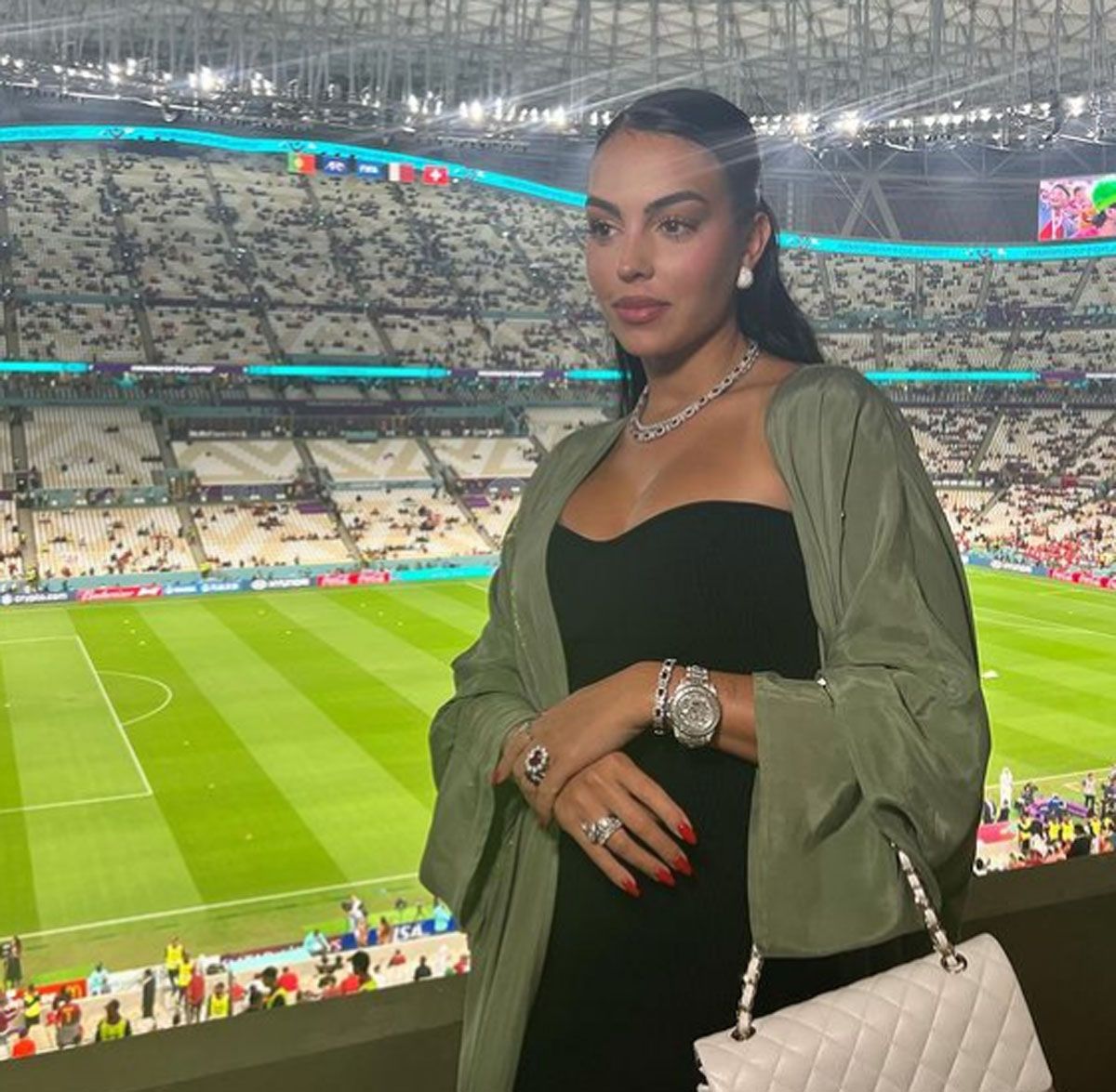 Georgina Rodríguez está en el Mundial Qatar 2022 acompañando a Cristiano Ronaldo