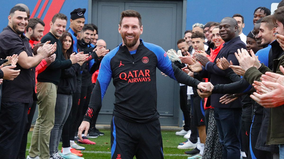 Lionel Messi se mostró bastante feliz en su regreso al PSG.