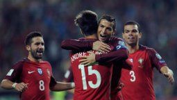 Cristiano Ronaldo brilló en la presentación de Portugal