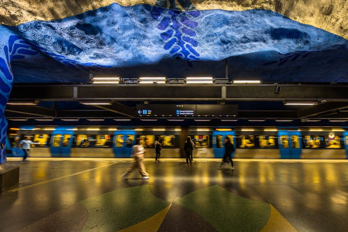 Arte en el metro de Estocolmo. Imagen: admagazine.com Arte en el metro de Estocolmo. Imagen: admagazine.com