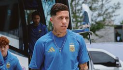 Enzo Fernández llegó a Kansas.