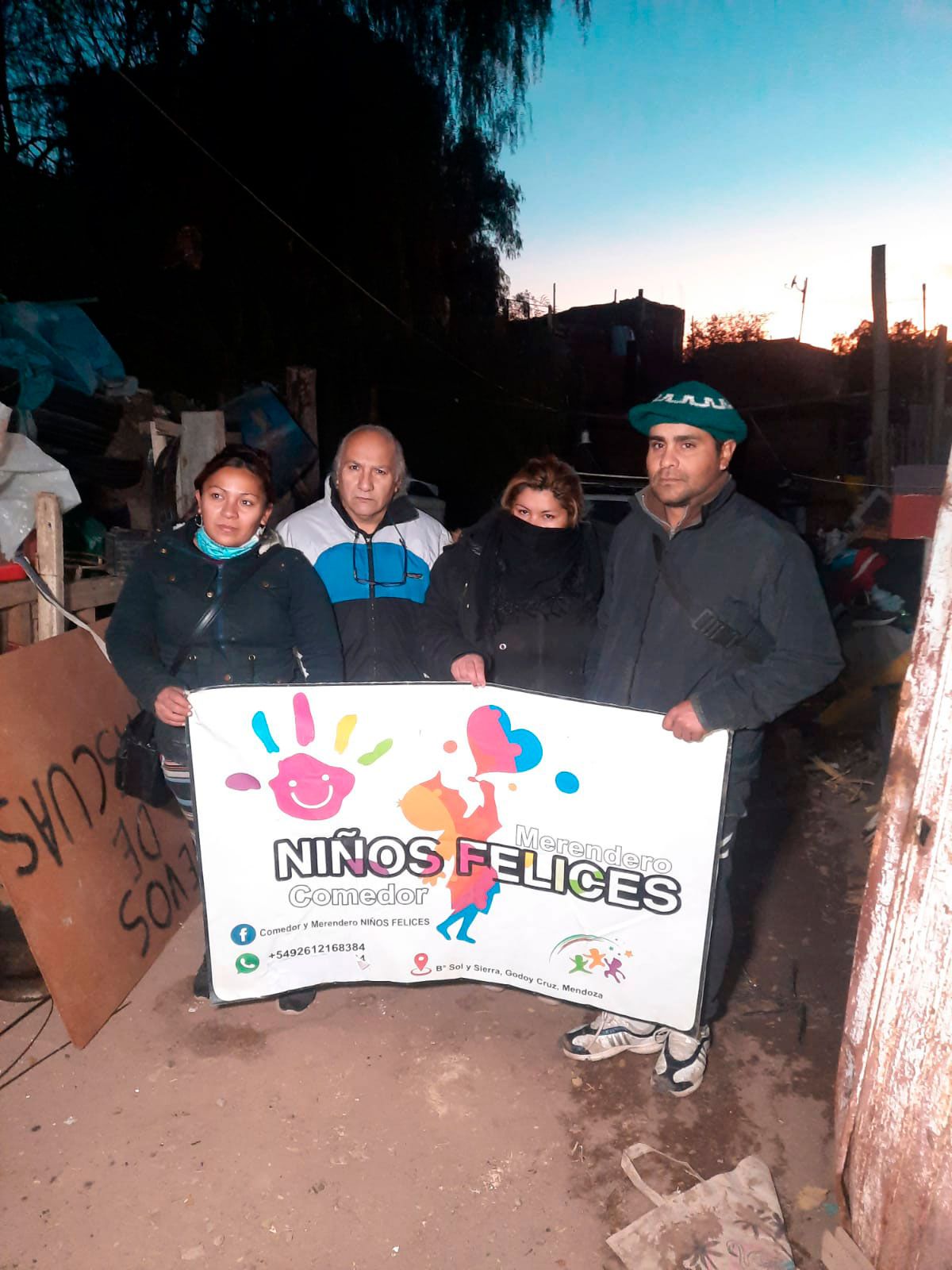 Tras el siniestro lo único que quedó del lugar fue el cartel de entrada.