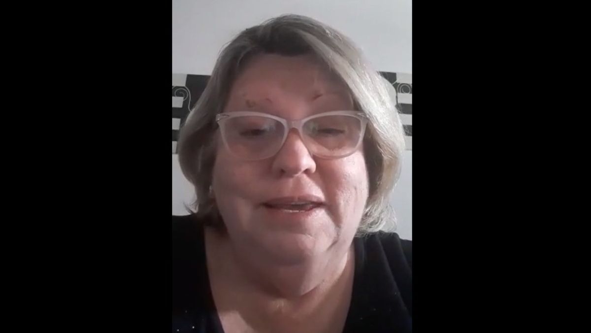 Janet, la mamá de Nicolás, grabó un mensaje para darle ánimo a su hijo.