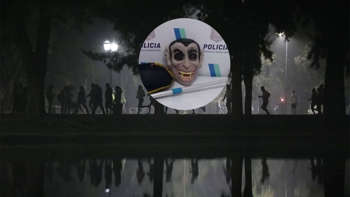 Fue detenido por perseguir y molestar a deportistas con una máscara de vampiro