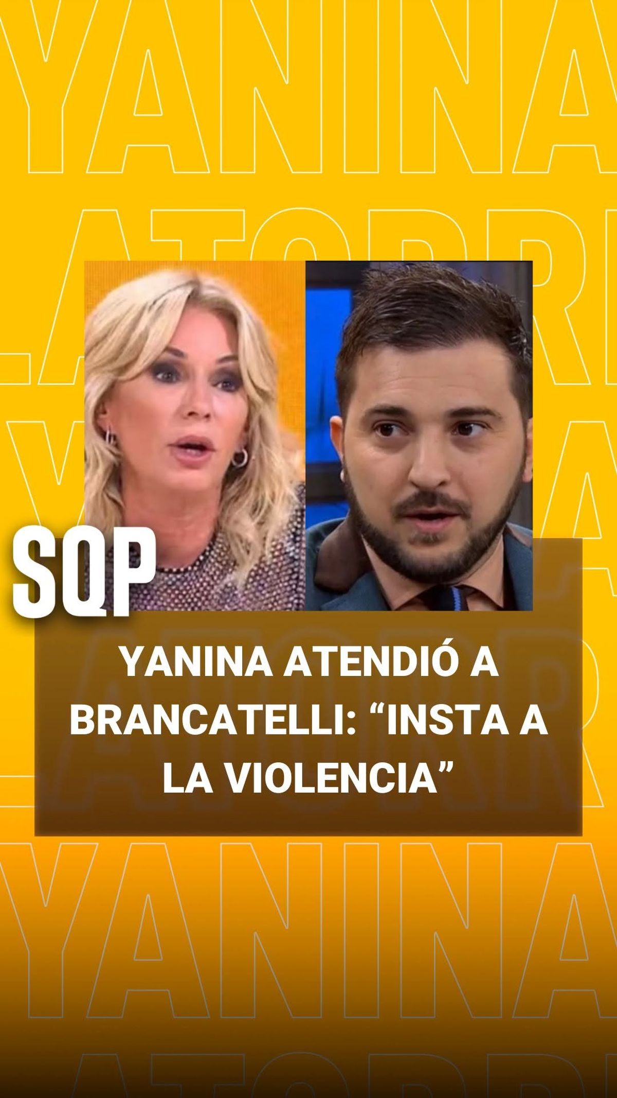 Yanina Latorre aniquiló a Diego Brancatelli: Yanina Latorre aniquiló a Diego Brancatelli:
