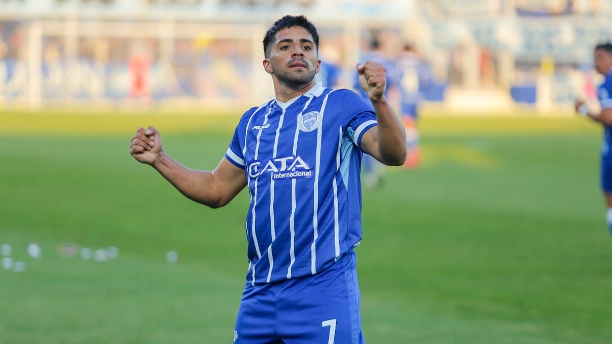 Nahuel Ulariaga fue una de las figuras de Godoy Cruz, en el contundente triunfo ante All Boys en el Gambarte.