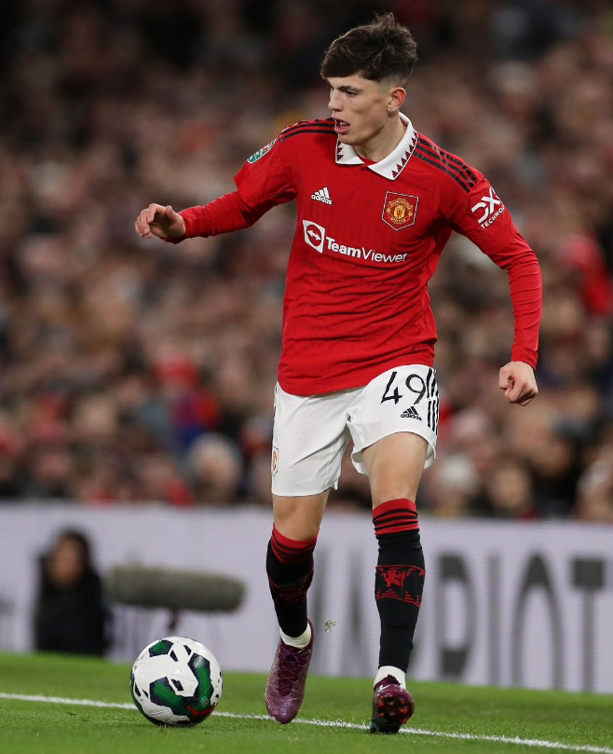 Alejandro Garnacho jugó un gran partido y el Manchester United avanzó a semifinales de la Copa de la Liga