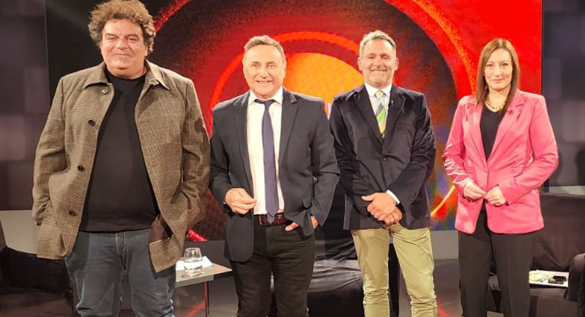 Arrancó Círculo Rojo, en Canal 7 de Mendoza. Alejandro Vigil, Carlos Hernández, Nacho Rodríguez y Carina Scandura.