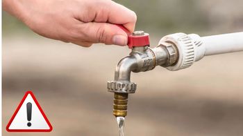 Anuncian un corte de agua por tiempo indefinido para este miércoles: en qué zona Anuncian un corte de agua por tiempo indefinido para este miércoles: en qué zona