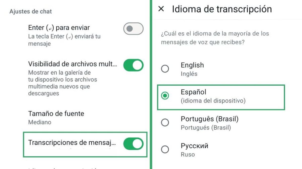 El sencillo truco que permite transcribir los audios a mensajes de texto en WhatsApp El sencillo truco que permite transcribir los audios a mensajes de texto en WhatsApp