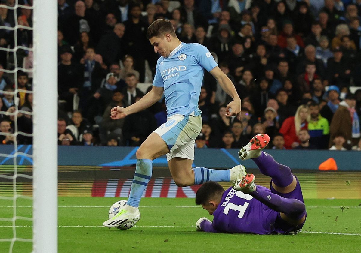 Álvarez comparte el ataque con Haaland Álvarez comparte el ataque con Haaland