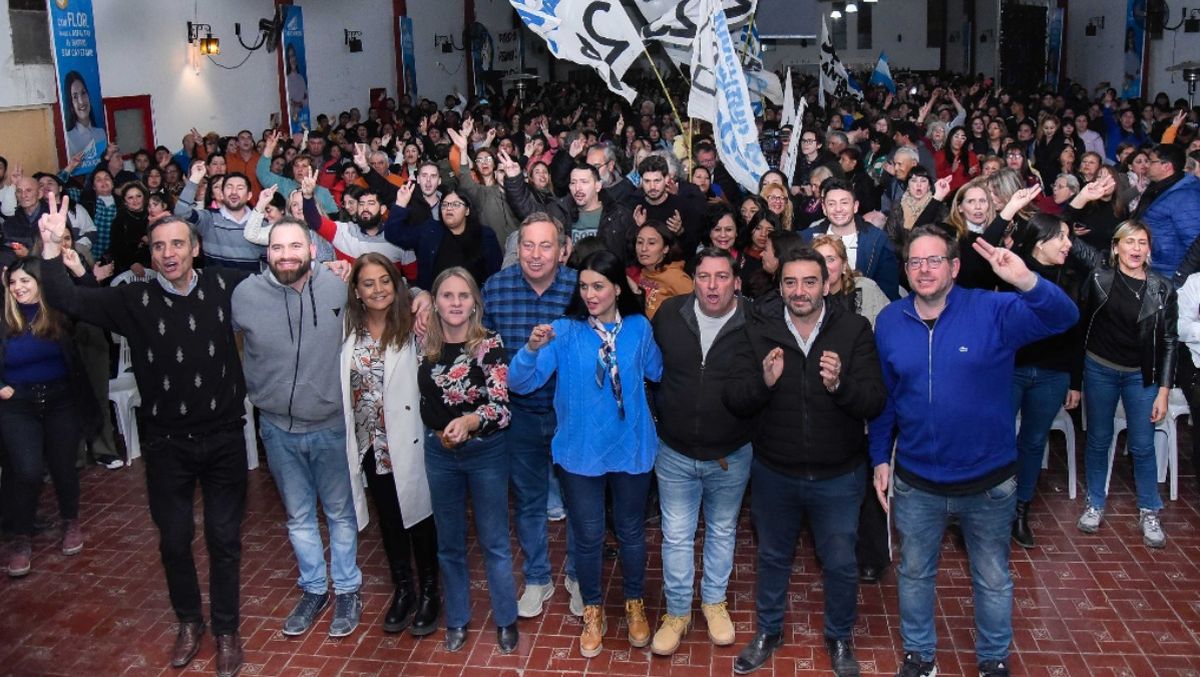 Una imagen tomada esta semana, durante un multitudinario acto en Santa Rosa.
