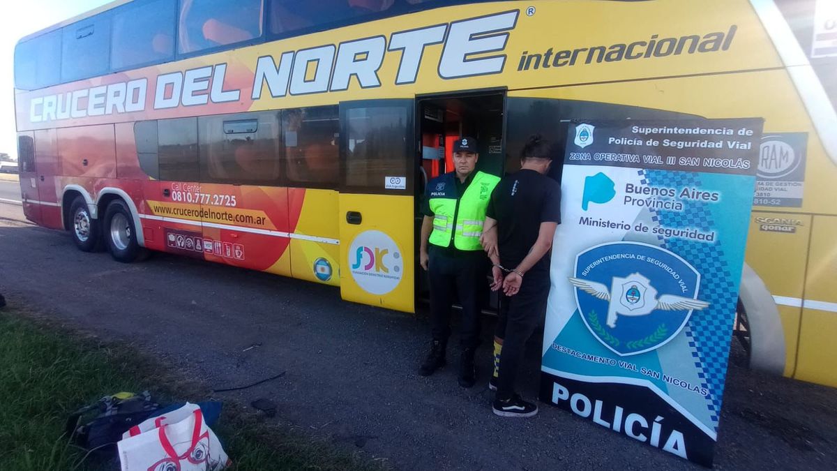 El italiano en el momento de ser detenido. Ahora la Justicia dice que no es culpable.