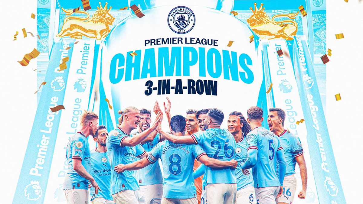 Manchester City es campeón de la Premier League,