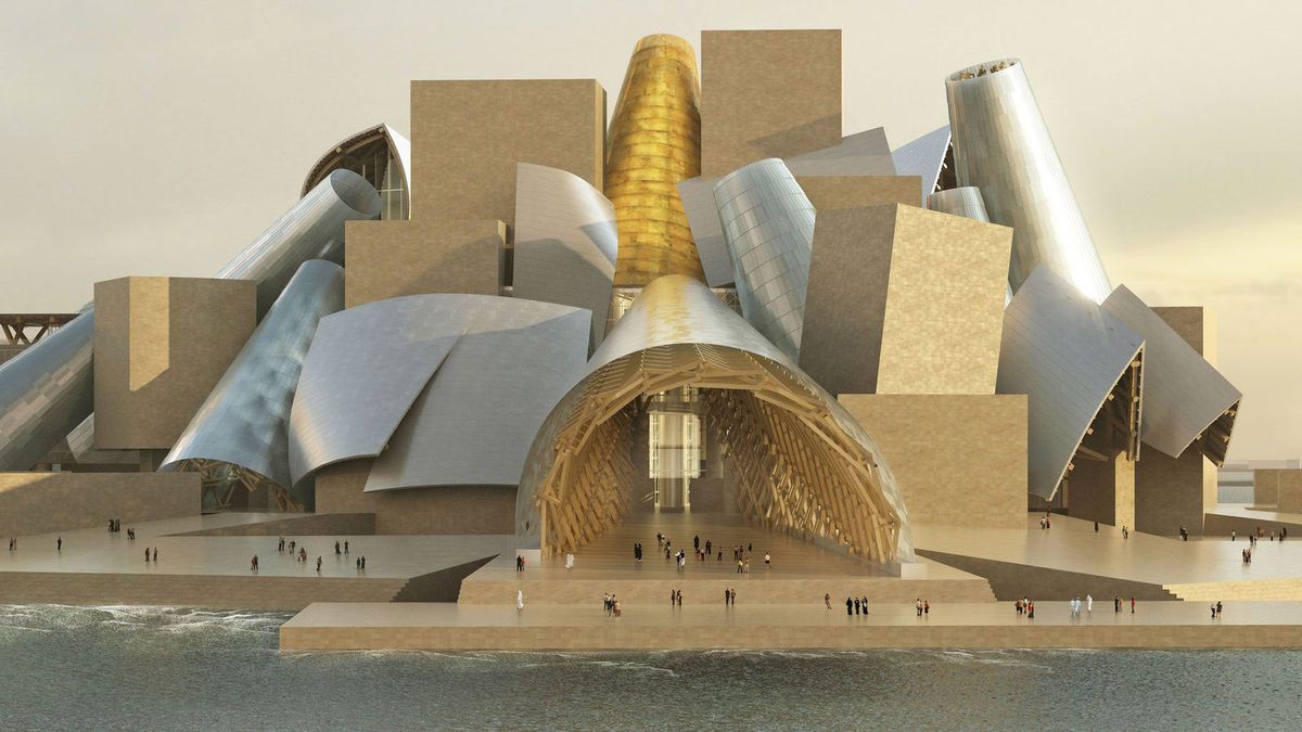 El museo Guggenheim Abu Dhabi, diseñado por Frank Gehry, abrirá finalmente sus puertas con casi 30.000 metros cuadrados dedicados al arte contemporáneo internacional. © Gehry Partners, LLP&nbsp;