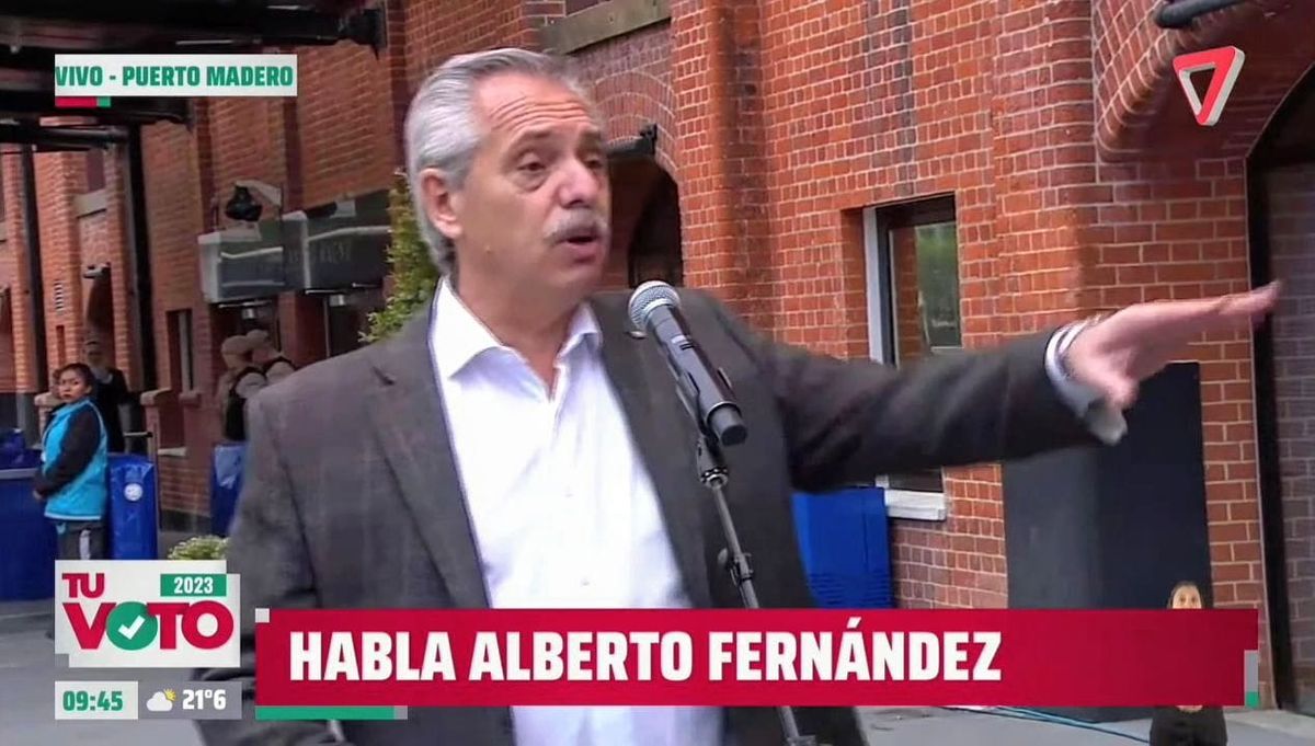 Ofuscado e incómodo, así se lo vio a Alberto Fernández ante las consultas de los periodistas. Tuvo una muy mala respuesta hacia Marcela Navarro, periodista mendocina de Canal 7.&nbsp;
