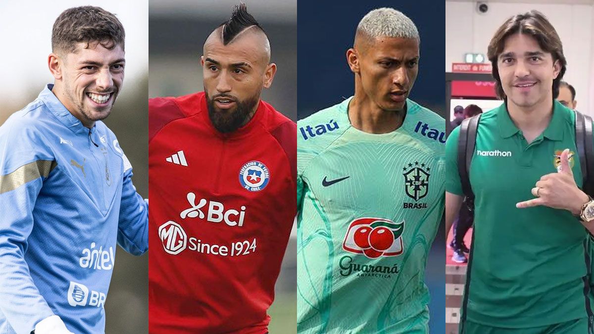 Uruguay enfrentará a Chile y Brasil se medirá con Bolivia por Eliminatorias.