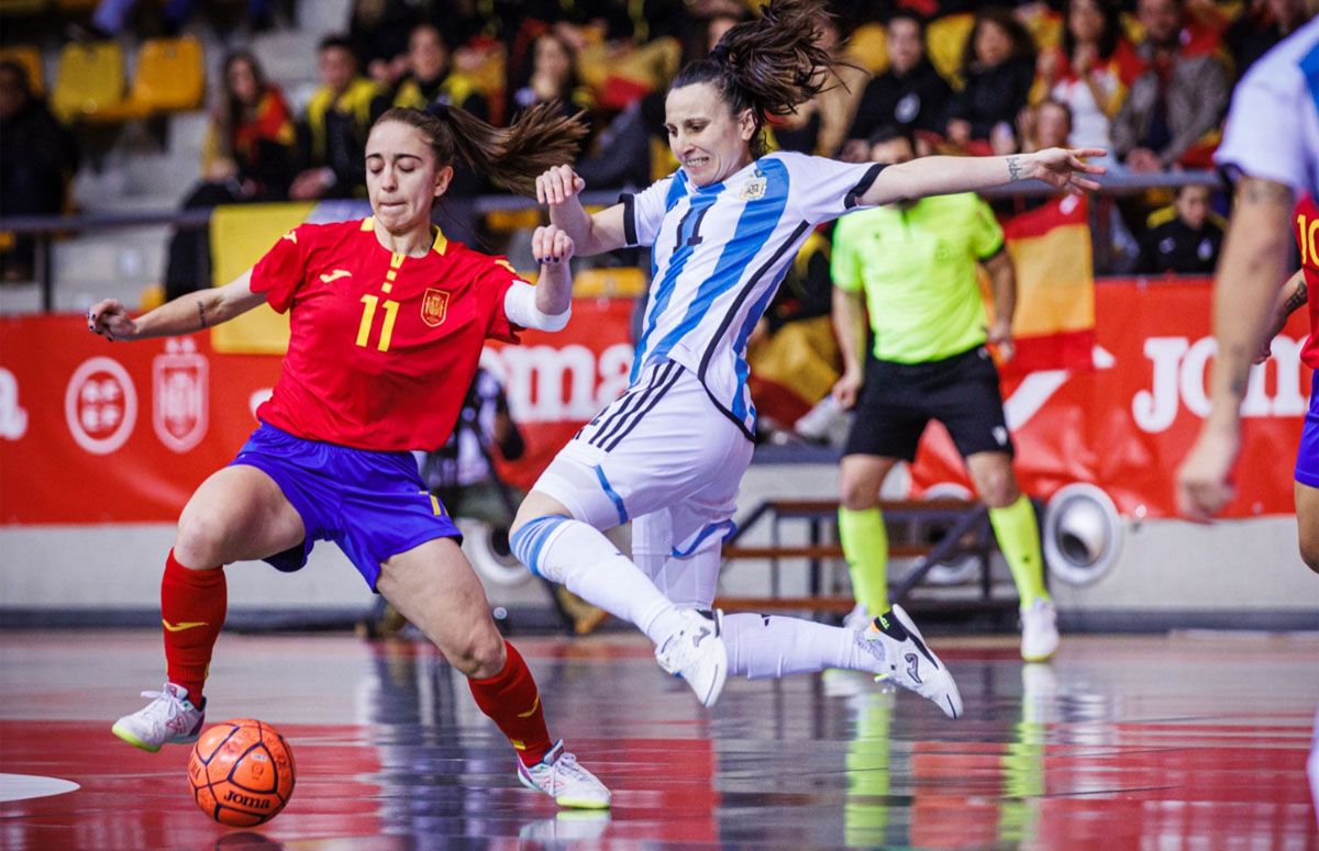 Argentina jugó un gran segundo tiempo ante España