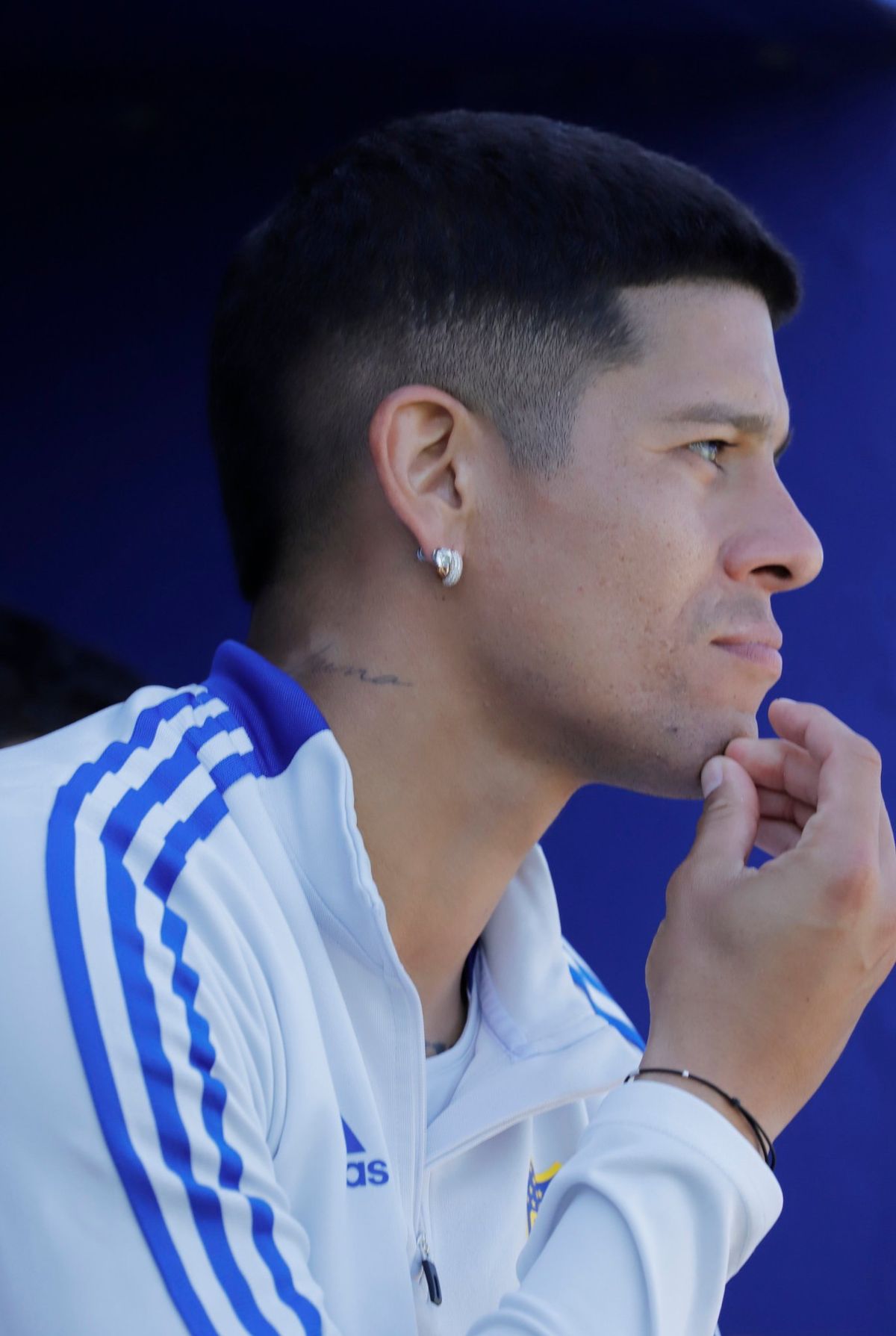 Marcos Rojo tuvo que ver desde afuera la práctica de Boca