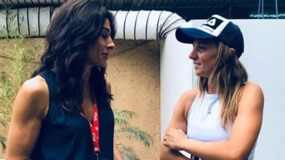 Gabriela Sabatini y Nadia Podoroska se conocieron en febrero de este año.