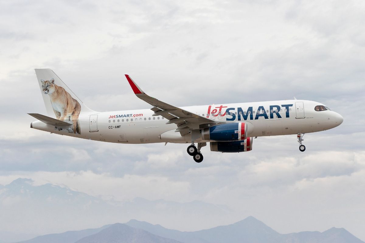El Airbus A320 que volará por los cielos argentinos a través de la low cost JetSmart.