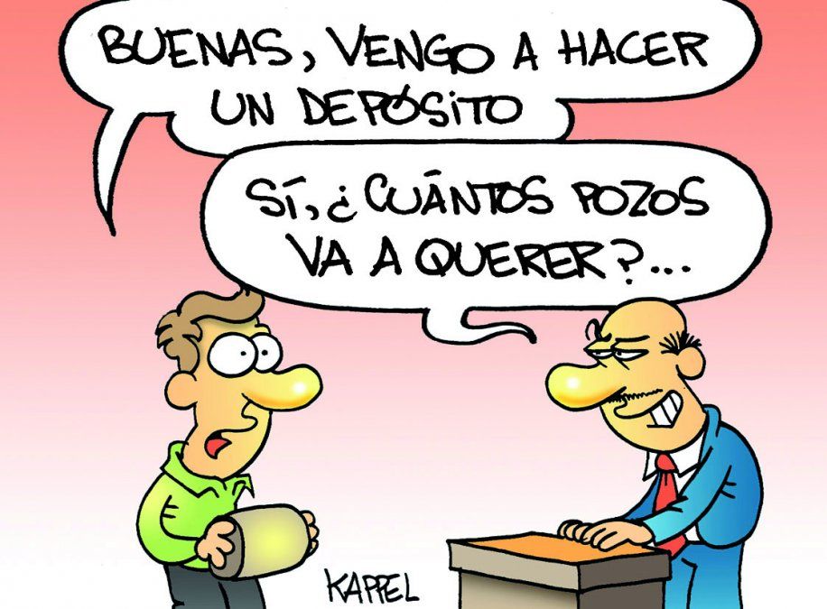 El humor de Kappel y los pocitos para depositar dólares