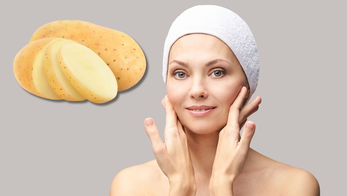 La papa cruda es un excelente exfoliante natural