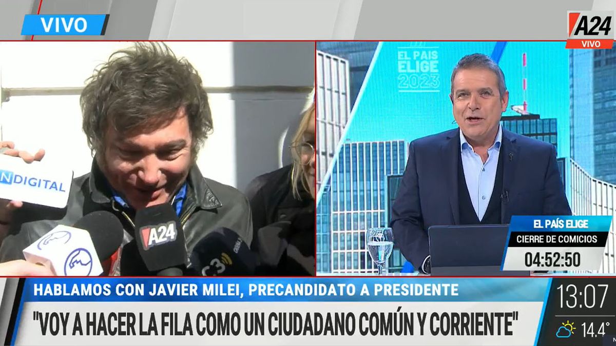 Javier Milei disparó contra el larretismo.