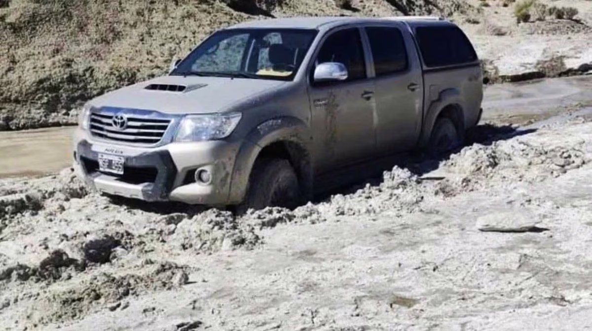 La pareja de jubilados viajaba en esta camioneta.